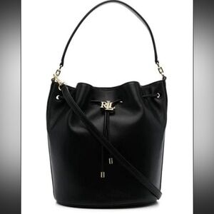 Lauren Ralph Lauren Genuine Leather small bucket bag cross body